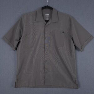 Blackhawk 1700 Shirt Mens Large Gray‎ Short Sleeve Lightweight Outdoor Button Up